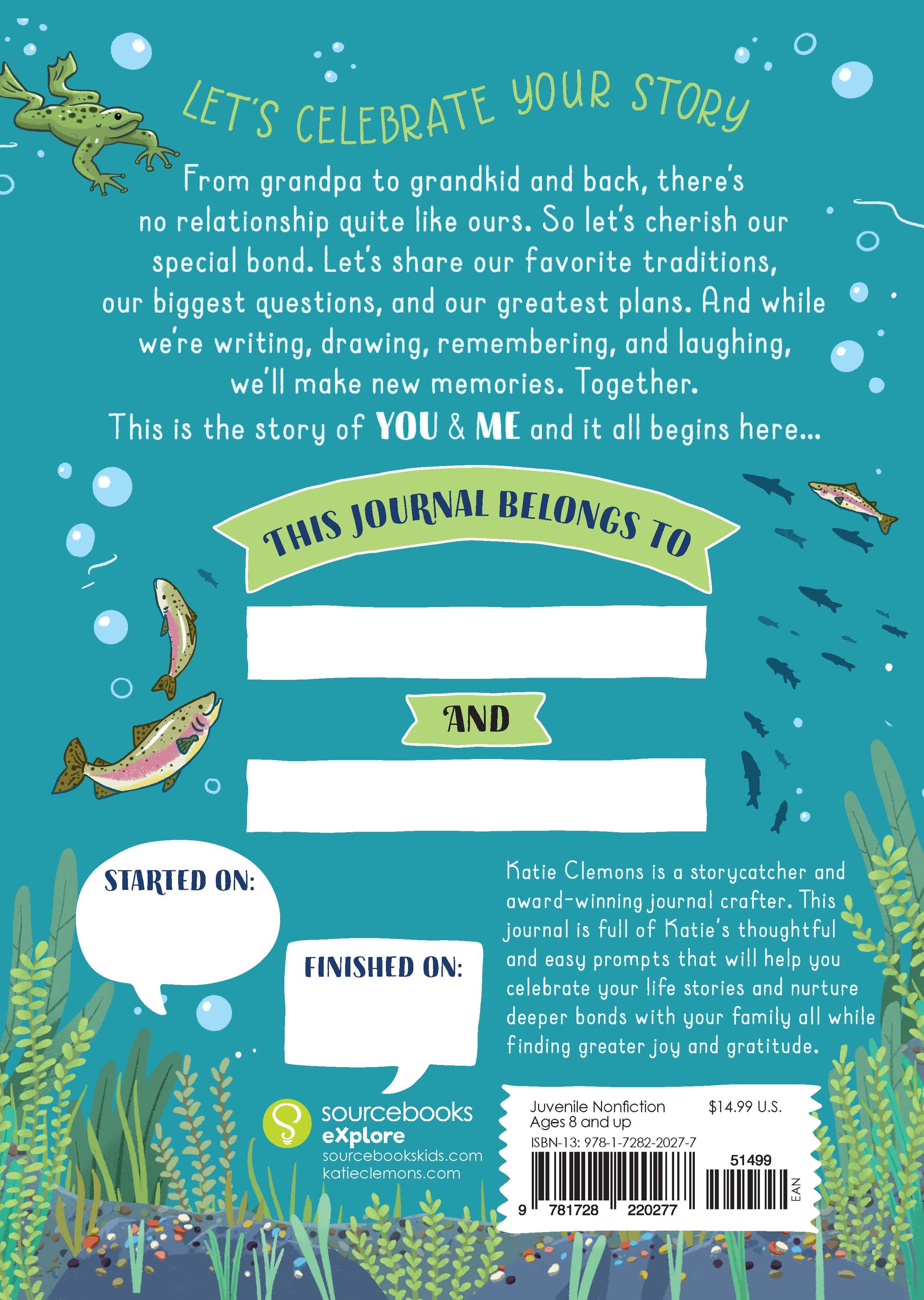 Love Between Grandpa and Me Back Cover