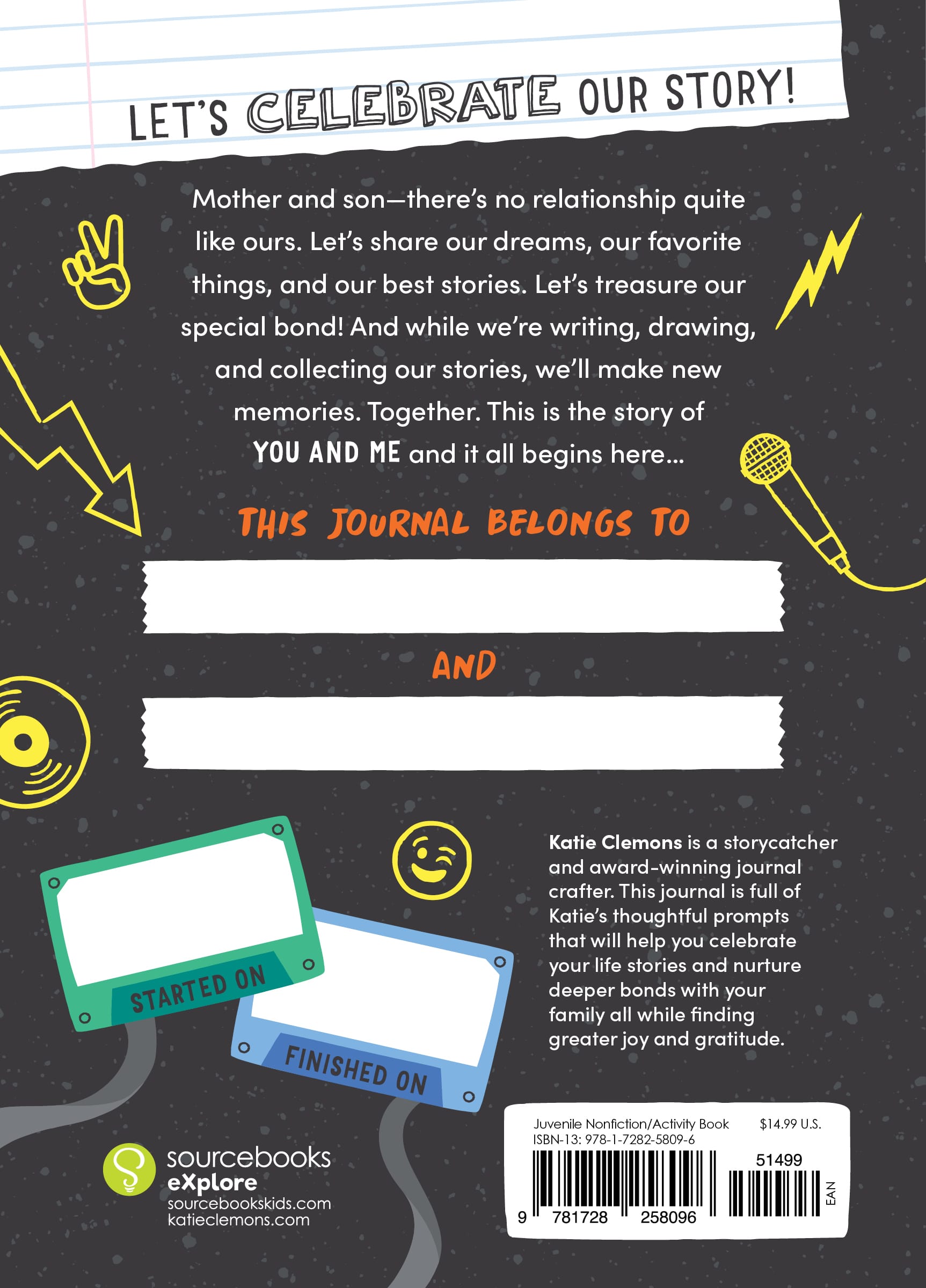 Mother and Son Together Journal rear cover